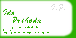 ida prihoda business card